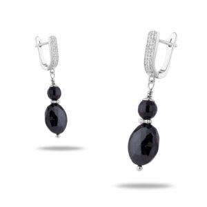 Серьги «Бенни» с камнем шпинель