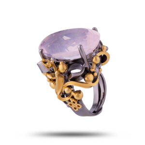 Кольцо «Магия любви», камень розовый кварц, размер 18,5