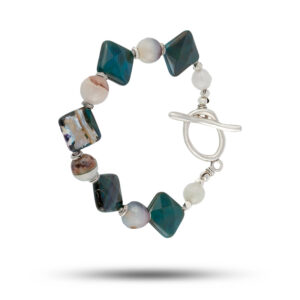 Браслет из агата зеленого