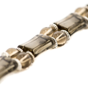 Браслет мужской из раухтопаза, Змейка, Арт. 77489