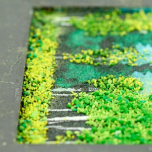 Шкатулка, камень змеевик, 120 мм