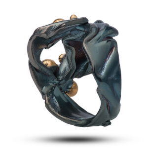 Кольцо «Пена», камень фианит, размер 17,75