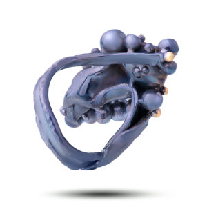 Кольцо «Пена», жемчуг, фианит, размер 17,75