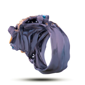 Кольцо «Элегия», камни топаз, фианит, размер 16,75