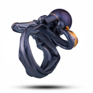 Кольцо «Винтаж», с жемчугом, фианитом, размер 18