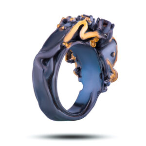 Кольцо «Карла», жемчуг, раухтопаз, размер 18,5