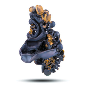 Кольцо «Цветущий сад», жемчуг, фианит, хризолит, размер 16,75