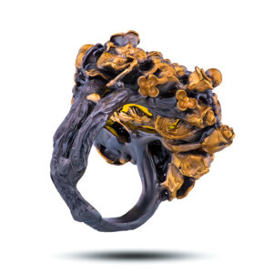 Кольцо «Марсела», камень цитрин, размер 17,25