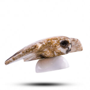 Фигурка из камня «Сова» Камень ангидрит