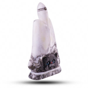 Фигурка из камня «Кот» Камень ангидрит