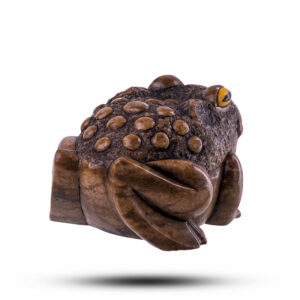 Фигурка из камня «Жаба» Камень кальцит