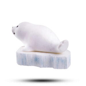 Фигурка из камня «Нерпа» Камень ангидрит