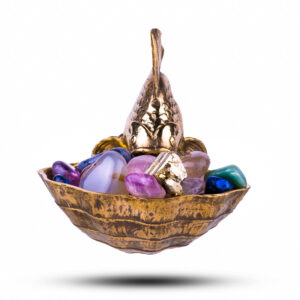 Фигурка «Золотая рыбка», камень празиолит, 50 мм