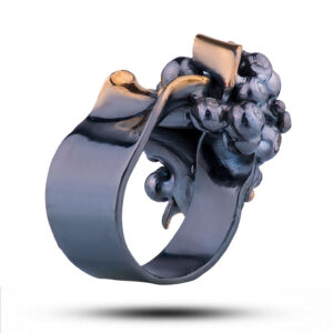 Кольцо c топазом и фианитами Винтаж