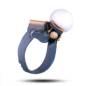 Кольцо «Флавия», жемчуг, фианит, размер 17,5