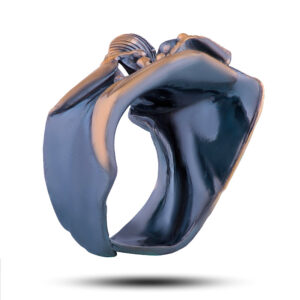 Кольцо «Грация», камни празиолит, фианит, размер 18