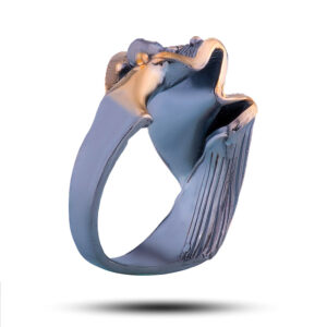 Кольцо «Винтаж», камни празиолит, фианит