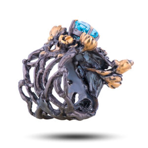 Кольцо «Дивный сад», камень топаз, размер 17