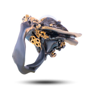 Кольцо «София», жемчуг, фианит, размер 17