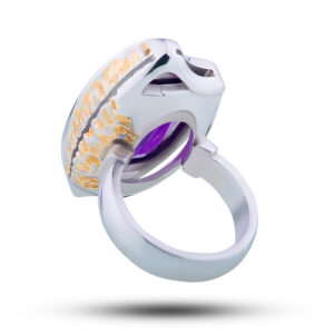 Кольцо «Фелиция», камень аметист, размер 17,5