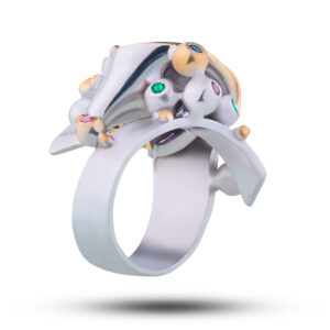 Кольцо «Винтаж», камни аметист, фианит, размер 17