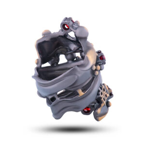 Кольцо «Восторг», камни гранат, фианит, размер 16