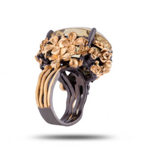 Кольцо «Исполнение желаний», камень цитрин, размер 18