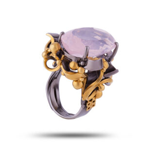 Кольцо «Магия любви», камень розовый кварц, размер 18,5