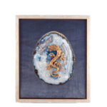 Картина на агате Дракон. Драгоценный камень агат