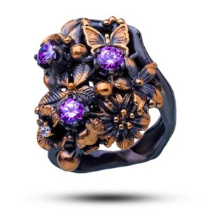 Кольцо «Летний день», драгоценный камень фианит