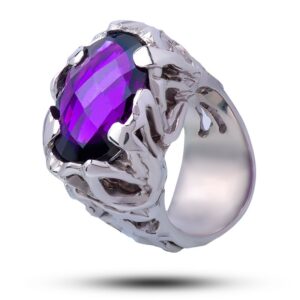 Кольцо «Богема» натуральный камень аметист 10,3 ct