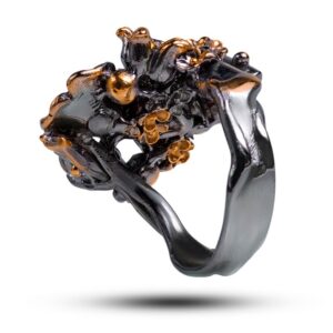 Кольцо «Нежный букет», камень празиолит, размер 17,5