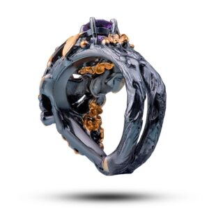 Кольцо «Флора», драгоценный камень аметист