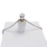 Парфюмерный флакон, горный хрусталь, в бирюзовом футляре