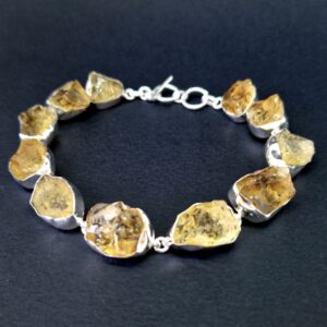 Браслет из цитрина дички, 20 см, НГ-13042