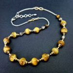 Колье Гризелла тигровый глаз без железа АП-18058