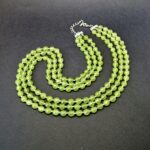 Колье "Дарла", камень оливин, Арт. АП-18106