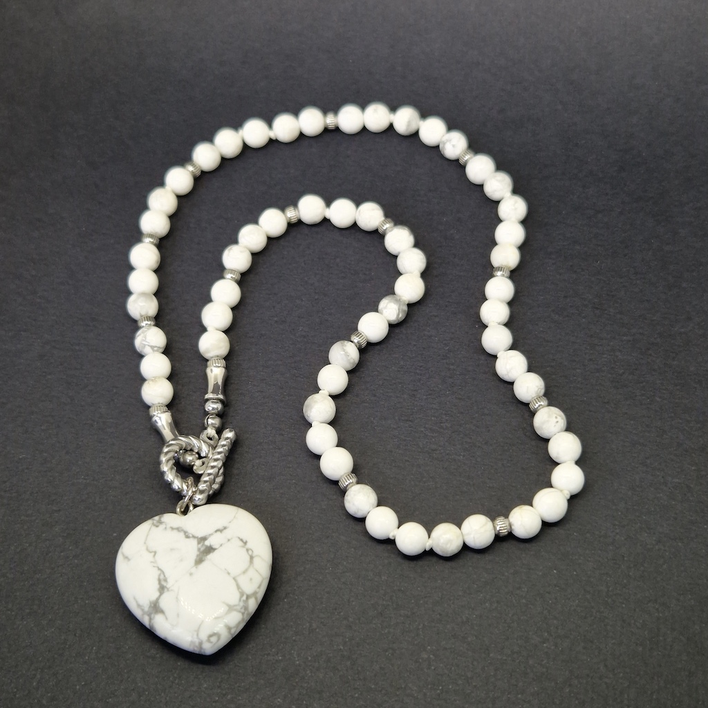 Колье "Морисса", камень кахолонг, 46 см, Арт. АП-15779