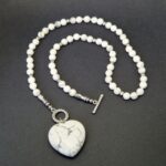 Колье "Морисса", камень кахолонг, 46 см, Арт. АП-15779