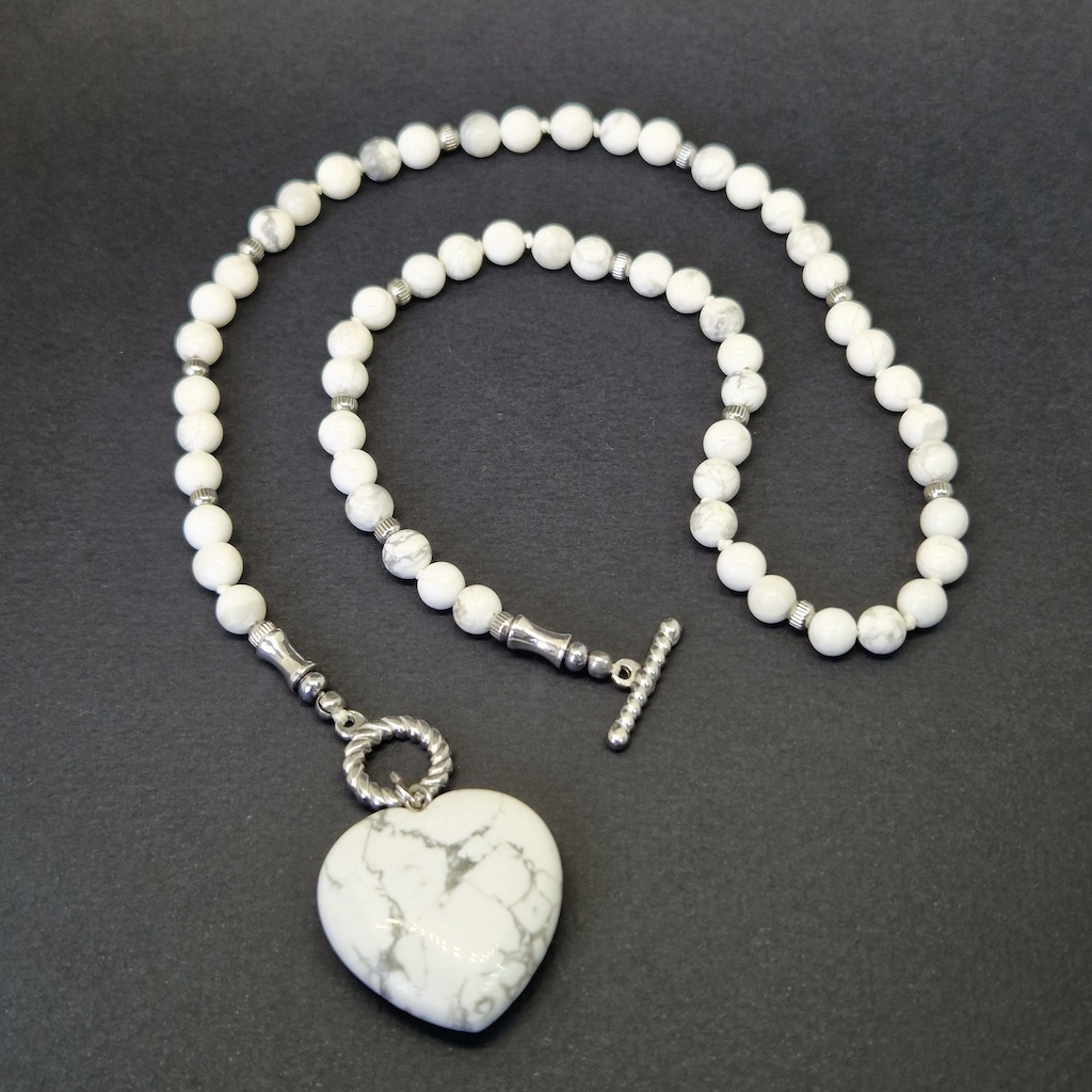 Колье "Морисса", камень кахолонг, 46 см, Арт. АП-15779