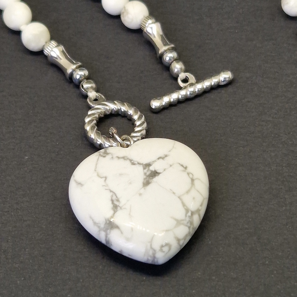 Колье "Морисса", камень кахолонг, 46 см, Арт. АП-15779