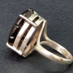 Кольцо НГ-12717, камень гранат, серебро, размер 17