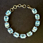 Браслет НГ-7361, камень топаз, 19,5 см