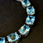 Браслет НГ-7361, камень топаз, 19,5 см