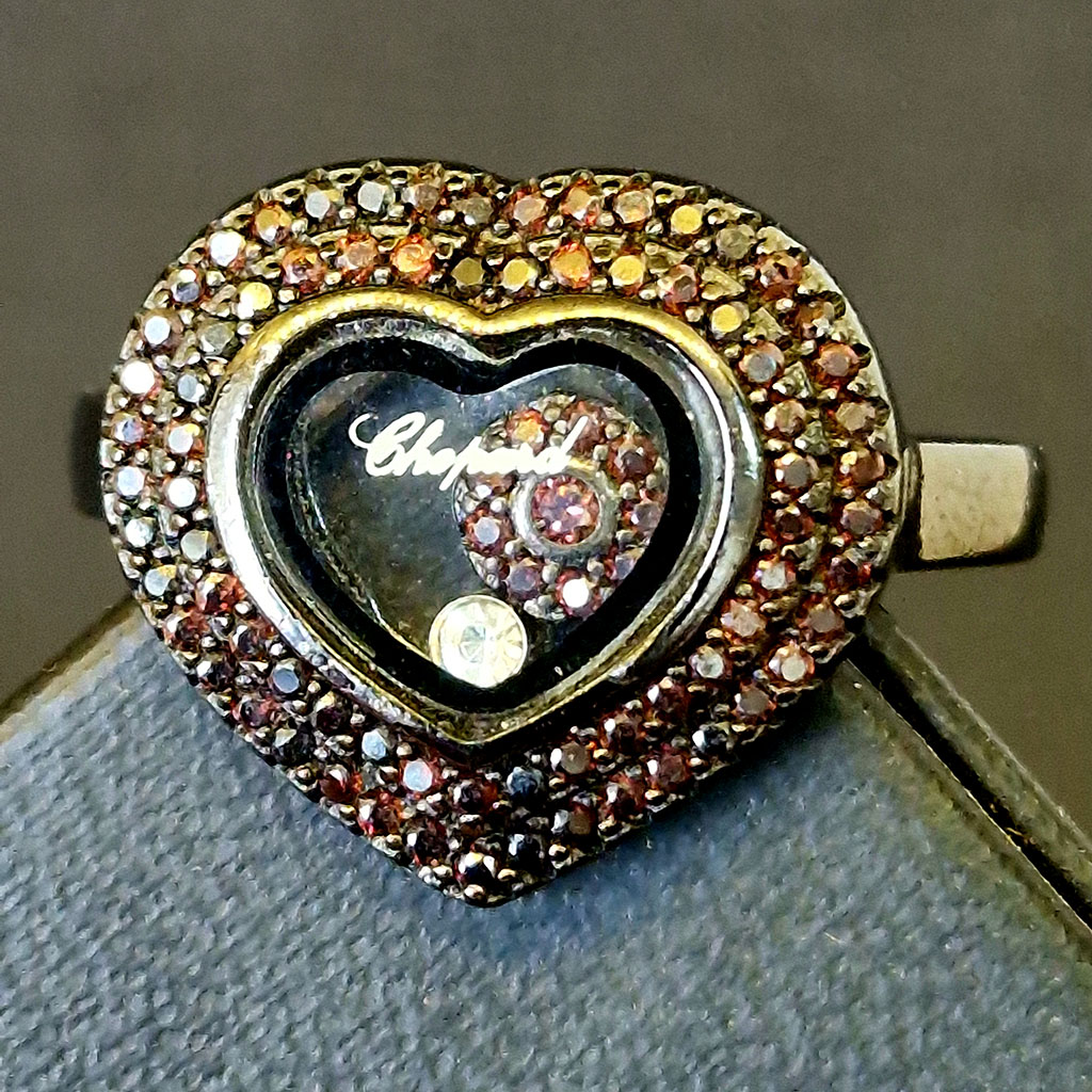 Кольцо НГ-8690, камни гранат, циркон, размер 18,5