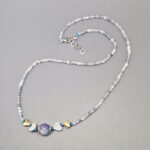 Колье "Море", камень танзанит, 45 см, Арт. АП-17397