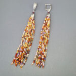 Серьги "Империя", камень циркон, Арт. АП-13641