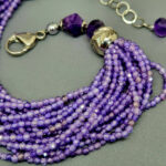 Браслет из камня циркон, 18 см, "Виола", Арт. АП-14963