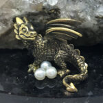 Статуэтка из камней кварц, жемчуг, мрамор, Арт. КЛ-2294