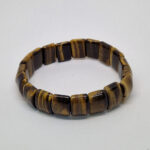 Браслет на резинке из камня тигровый глаз, Арт. НГ-14037
